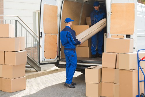Removal team planning a move in Northwood residential streets