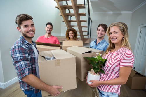 Man with van service helping with a local move in Northwood