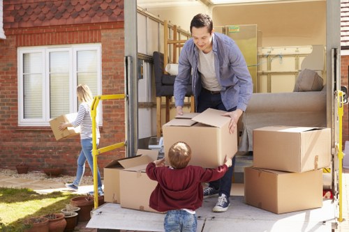 Prepared furniture items ready for local pick-up in Northwood