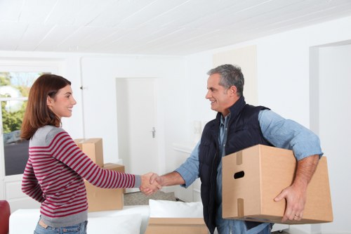 Professional moving van assisting a local business relocation