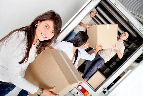 Protective wrapping and loading for business removals