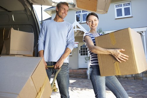 Van loading furniture for a Northwood house move