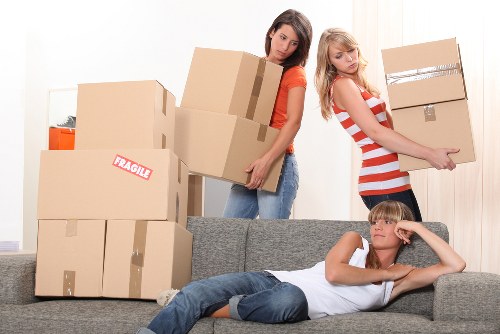 Household furniture being moved from a Northwood property