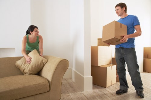 Staff training session on modern slavery awareness at Northwood removals company